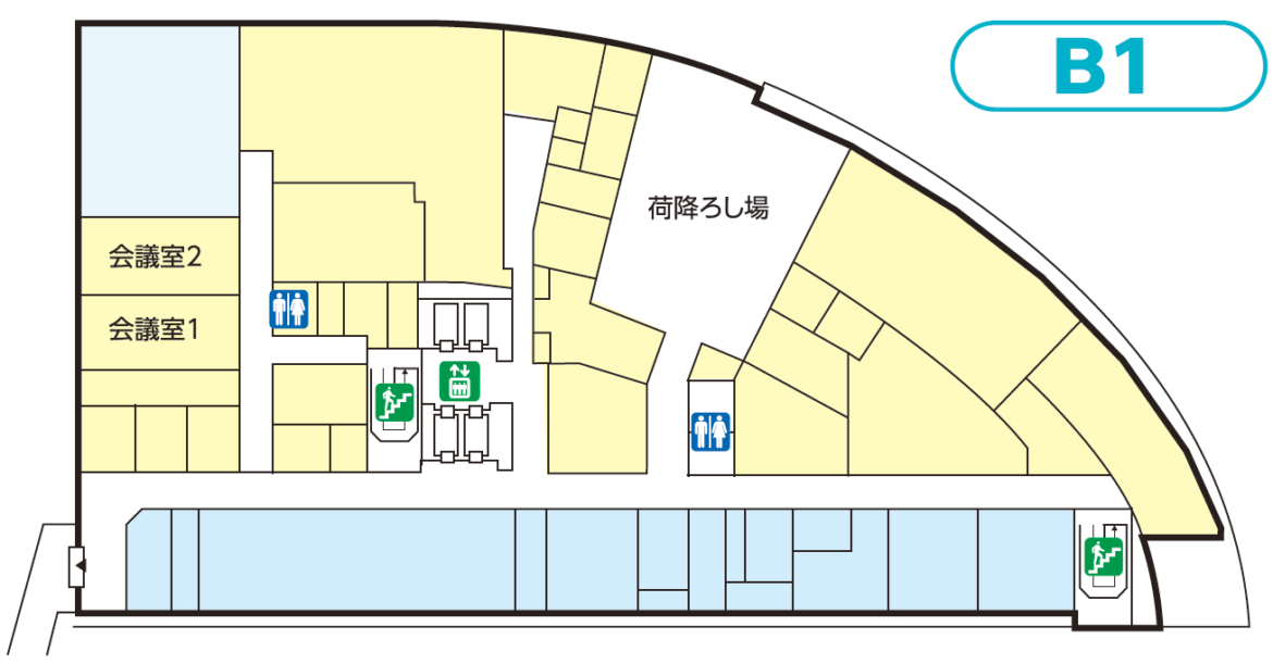 本館地下1階フロア図