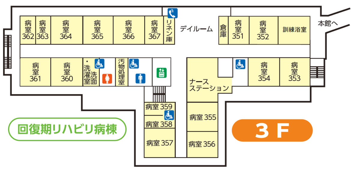 南館3階フロア図