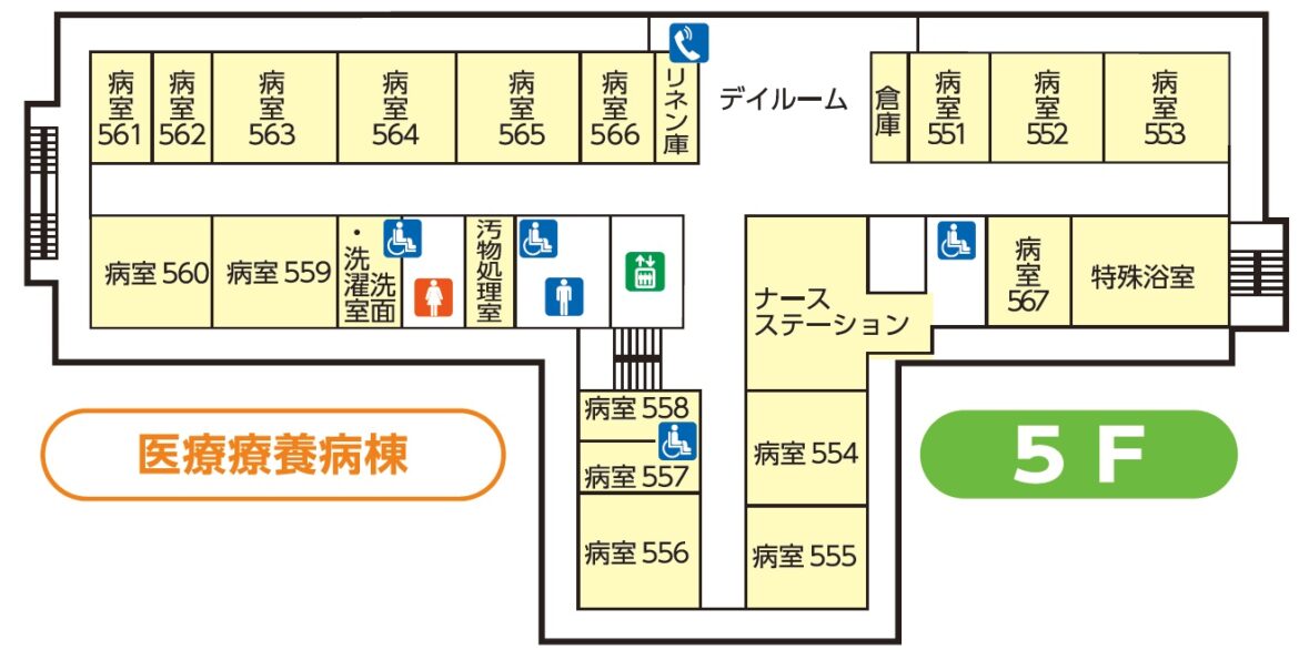 南館5階フロア図